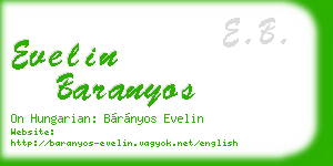 evelin baranyos business card