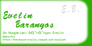 evelin baranyos business card